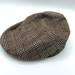 Sean Jean Y2K Plaid Newsboy Hat
